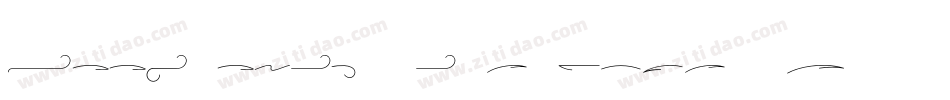 BookwomanSwash LightSH字体转换
